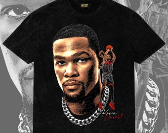 Retro Kevin Durant Big Head PNG | Vintage Comic Style Basketball Artwork (Digital Download)
