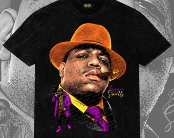 Biggie Inspired Big Head PNG | Vintage Comic Hip Hop Artwork (Digital Download)