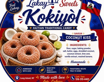 Haitian Kokiyol Cookies | Homemade Caribbean Coconut Treats