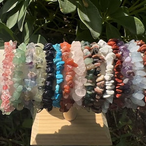 Pulsera con cristales naturales, joyería de piedras preciosas curativas, accesorio de muñeca para equilibrar la energía, regalo espiritual hecho a mano para mujer.