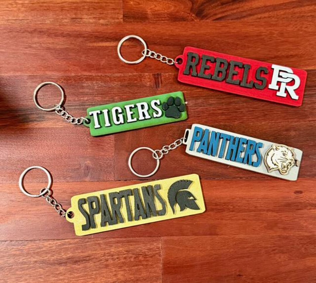 CUSTOM School Keychains | READ DESCRIPTION | - Etsy