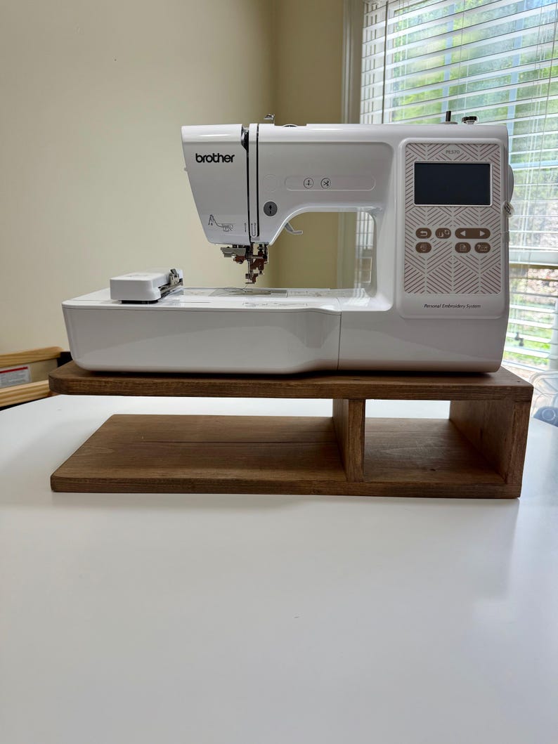 Wood Sewing Machine Riser Wooden Embroidery Machine Riser | Shelve - Etsy