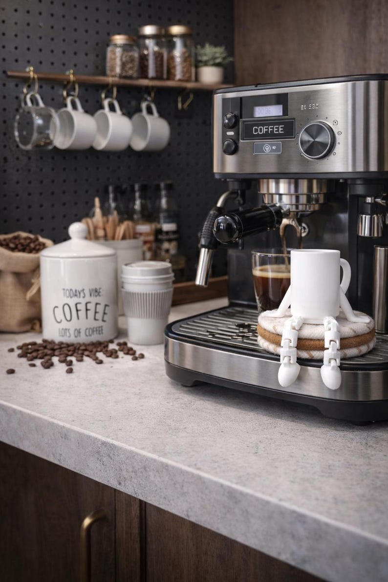 3D printed coffee buddy, articulated coffee cup figure, coffee lover desk decor, cute office gift, coffee mug character,3D printed coffee mug buddy, articulated coffee cup toy, coffee lover gift, desk decoration, office coffee lover decor.

Articulated 3D printed coffee cup character, coffee lover desk buddy, cute coffee mug figure, office gift idea,3D printed coffee mug figure, coffee lover articulated buddy, desk decor for coffee lovers, fun office decoration