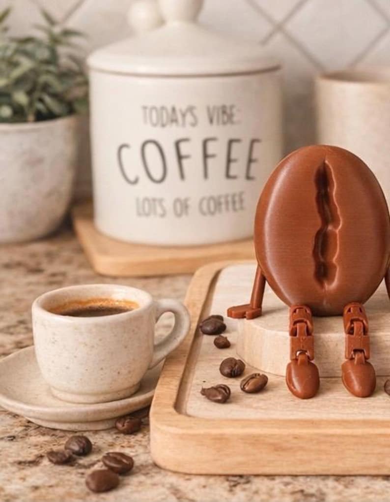 3D printed coffee buddy, articulated coffee cup figure, coffee lover desk decor, cute office gift, coffee mug character,3D printed coffee mug buddy, articulated coffee cup toy, coffee lover gift, desk decoration, office coffee lover decor.

Articulated 3D printed coffee cup character, coffee lover desk buddy, cute coffee mug figure, office gift idea,3D printed coffee mug figure, coffee lover articulated buddy, desk decor for coffee lovers, fun office decoration