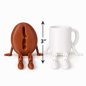3D printed coffee buddy, articulated coffee cup figure, coffee lover desk decor, cute office gift, coffee mug character,3D printed coffee mug buddy, articulated coffee cup toy, coffee lover gift, desk decoration, office coffee lover decor.

Articulated 3D printed coffee cup character, coffee lover desk buddy, cute coffee mug figure, office gift idea,3D printed coffee mug figure, coffee lover articulated buddy, desk decor for coffee lovers, fun office decoration