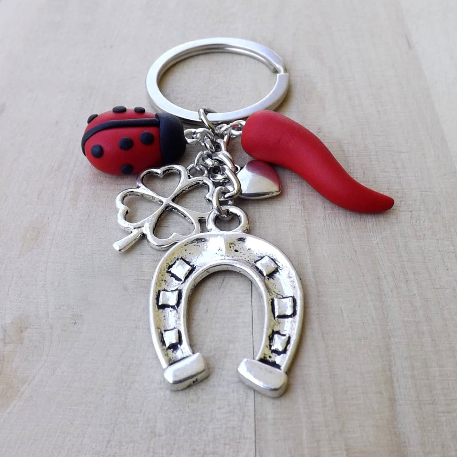 Horseshoe Keychain Lucky Charm Talisman Etsy
