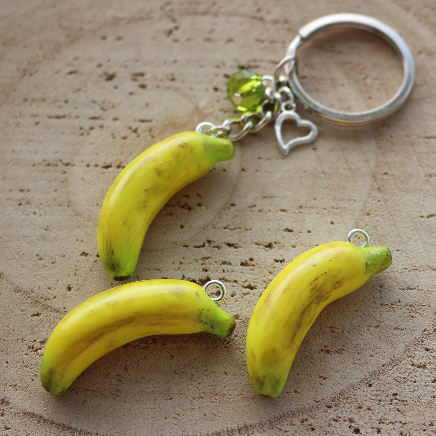 Porte-clés Artisanal Marinière Et Noeud - Fait En Pâte Fimo, Idée Cadeau Femme/fille - Neuf Sans Emballage