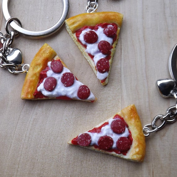 Pizza keychain clearance