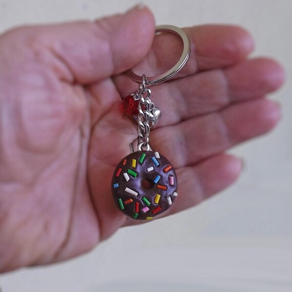 Glazed Donut Keychain