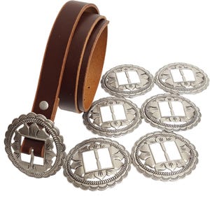 Vintage 1994 Braided Leather Bolo Belt Brown Silver Western Southwestern Cinch Western braided belt - Gem main image 4