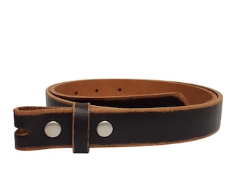 1" Vintage Distressed Leather Belt Strap