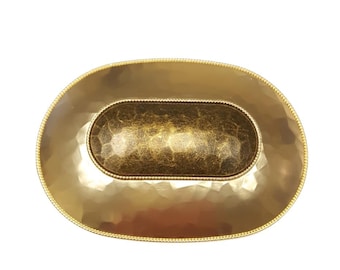 Oval Oblong Shape Buckle in Light Gold