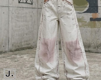 Retro Baggy Jeans | Loose Wide Leg Pants | Daily Wear | Y2K Streetwear Style