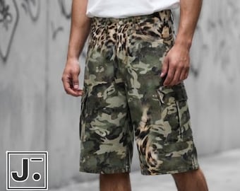 Loose Camo Shorts | Cargo Straight Summer Bottoms | Daily Wear | Street Utility Style