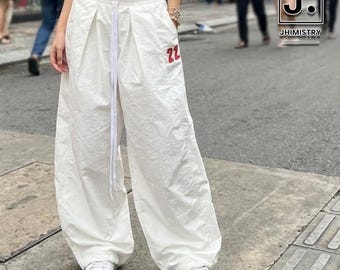 Wide Leg Pants | Low Waist Casual Bottom | Daily Wear | Y2K Streetwear Style