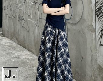 Off Shoulder Top | Bow Shirt Plaid Skirt | Autumn Outfit | Minimalist Feminine Style