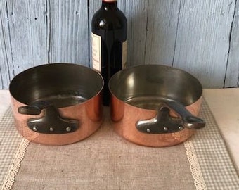 Casserole (sauteuse) cuivre étamé METAUX OUVRES VESOUL ART - Catawiki