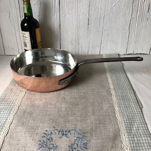 Italian, 24cm, G Salvadori Firenza, Vintage, Copper, Saute pan, Professional, Refurbished