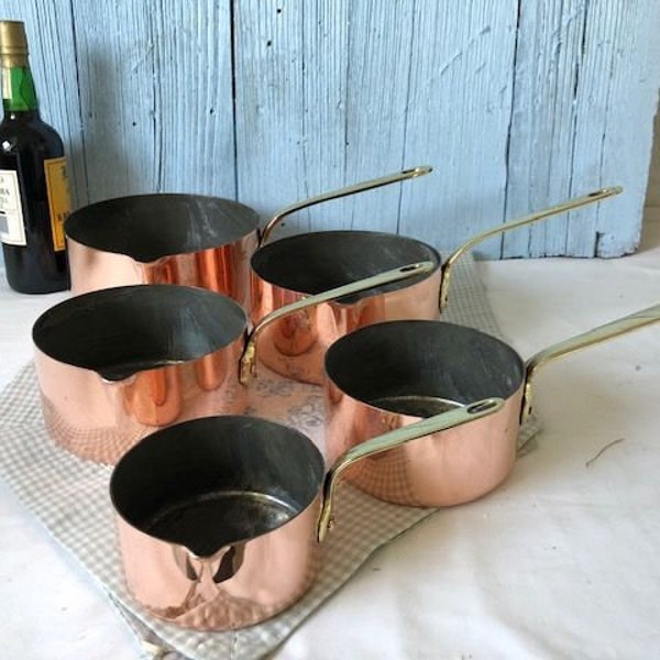 French Copper Pans Etsy