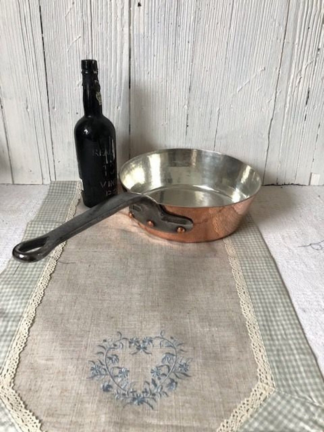 French, Chomette Favor, Copper, Vintage, Professional Quality, Windsor, Sauteuse Tapered Pan