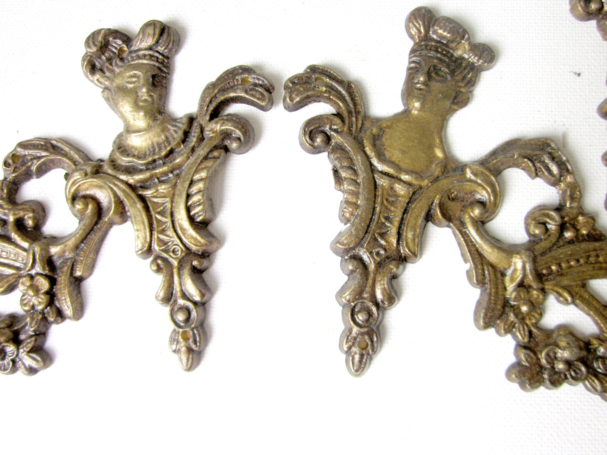 French Vintage Bronze Chest of Drawer Handles Sold in Sets of Etsy