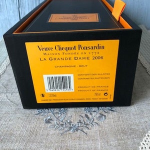 Veuve Clicquot Ponsardin, box for Bottle of Champagne Orange and Black 2006, Unique, Rare. image 4