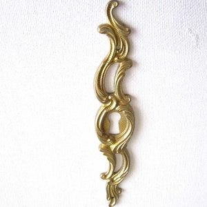 Antique French bronze escutcheon. ~ bronze door furniture