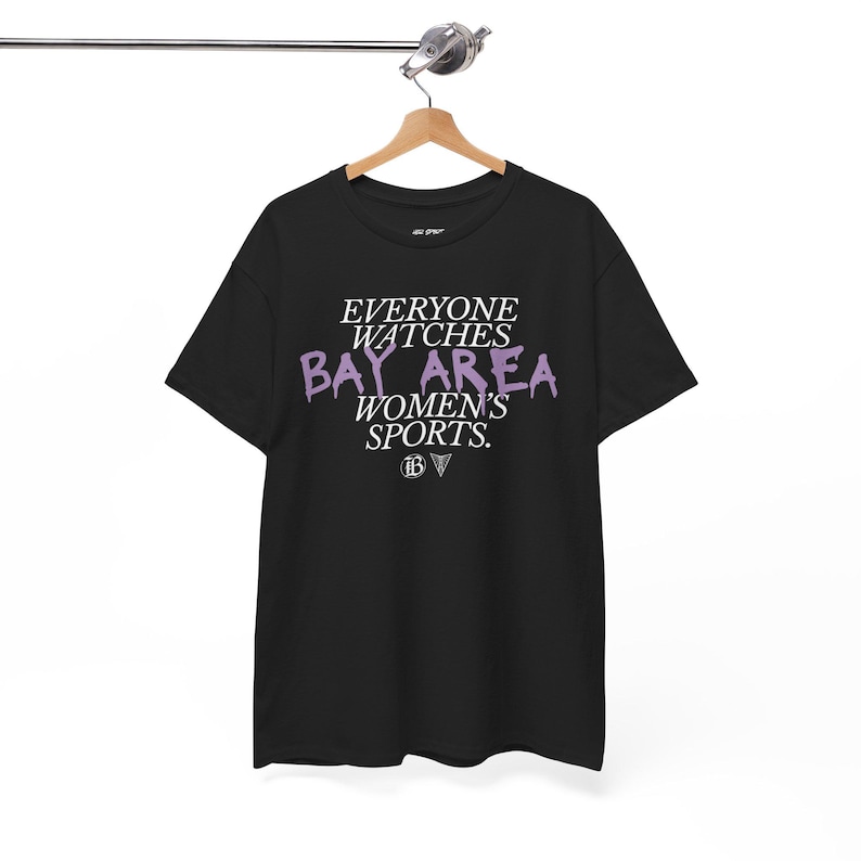 Everyone Watches Bay Area Women's Sports | Bay FC and Golden State Valkyries Unisex Tee (Violet) image 1