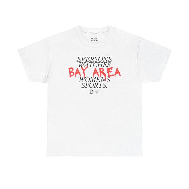 Maglietta unisex Bay FC e Golden State Valkyries (Papavero) - Tutti guardano gli sport femminili della Bay Area immagine 5
