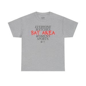 Maglietta unisex Bay FC e Golden State Valkyries (Papavero) - Tutti guardano gli sport femminili della Bay Area immagine 7