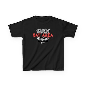 Youth | Everyone Watches Bay Area Women's Sports | Bay FC and Golden State Valkyries Tee (Poppy) zdjęcie 1
