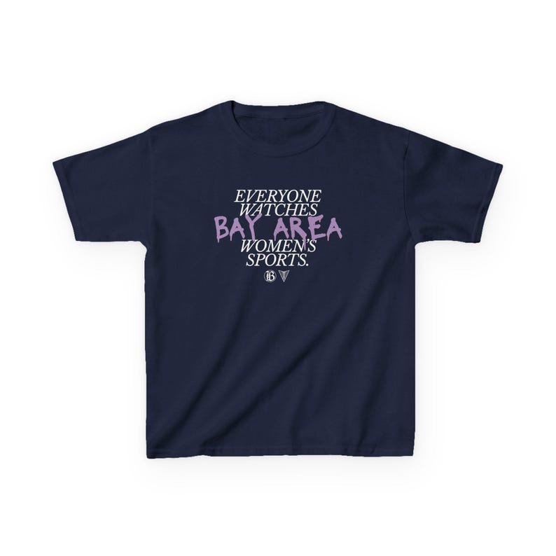 Youth | Everyone Watches Bay Area Women's Sports | Bay FC and Golden State Valkyries Tee (Poppy) image 8