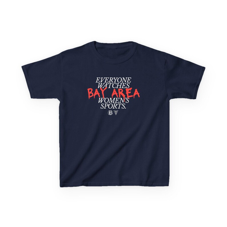 Youth | Everyone Watches Bay Area Women's Sports | Bay FC and Golden State Valkyries Tee (Poppy) zdjęcie 8