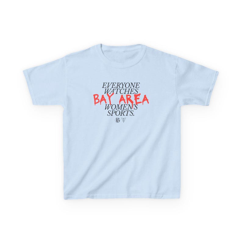 Youth | Everyone Watches Bay Area Women's Sports | Bay FC and Golden State Valkyries Tee (Poppy) zdjęcie 10