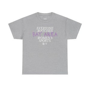 Everyone Watches Bay Area Women's Sports | Bay FC and Golden State Valkyries Unisex Tee (Violet) image 6