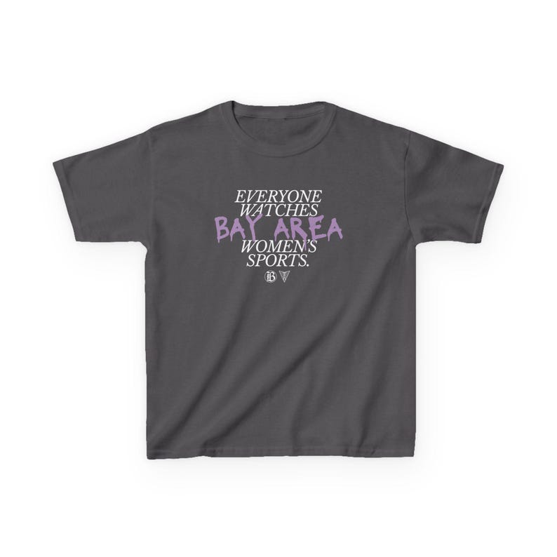 Youth | Everyone Watches Bay Area Women's Sports | Bay FC and Golden State Valkyries Tee (Poppy) image 6