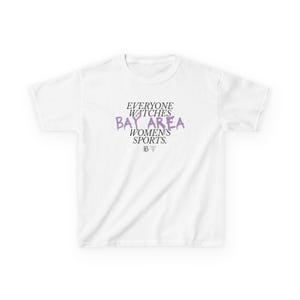 Youth | Everyone Watches Bay Area Women's Sports | Bay FC and Golden State Valkyries Tee (Poppy) image 4
