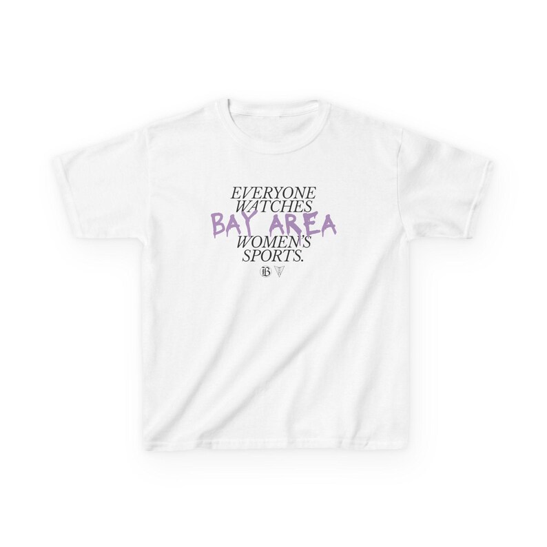 Youth | Everyone Watches Bay Area Women's Sports | Bay FC and Golden State Valkyries Tee (Poppy) image 4