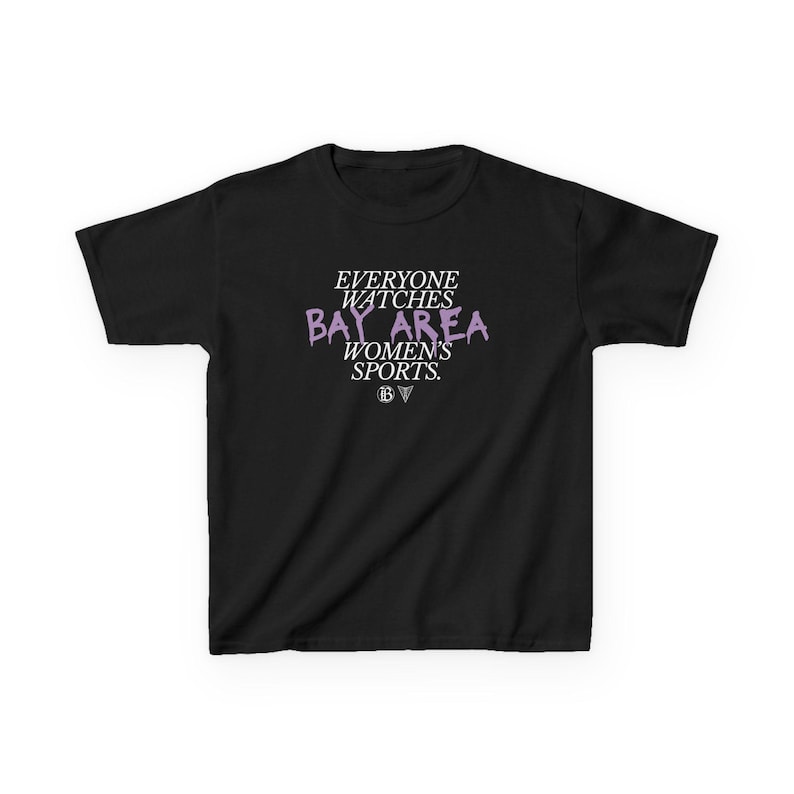 Youth | Everyone Watches Bay Area Women's Sports | Bay FC and Golden State Valkyries Tee (Poppy) image 1