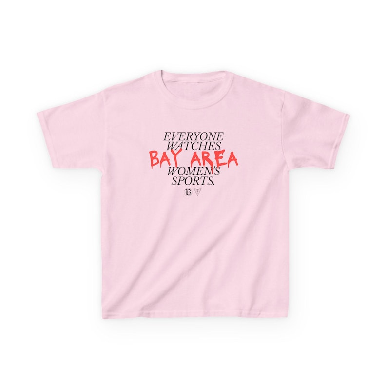 Youth | Everyone Watches Bay Area Women's Sports | Bay FC and Golden State Valkyries Tee (Poppy) zdjęcie 9