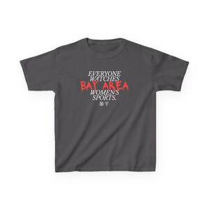 Youth | Everyone Watches Bay Area Women's Sports | Bay FC and Golden State Valkyries Tee (Poppy) zdjęcie 6
