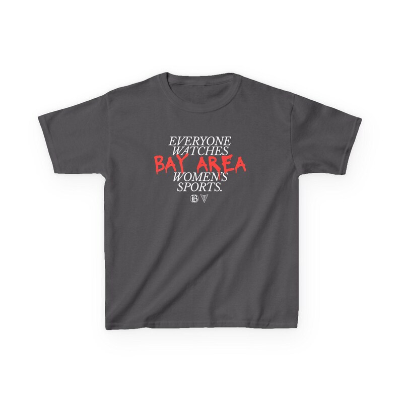 Youth | Everyone Watches Bay Area Women's Sports | Bay FC and Golden State Valkyries Tee (Poppy) zdjęcie 6