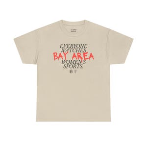 Maglietta unisex Bay FC e Golden State Valkyries (Papavero) - Tutti guardano gli sport femminili della Bay Area immagine 6
