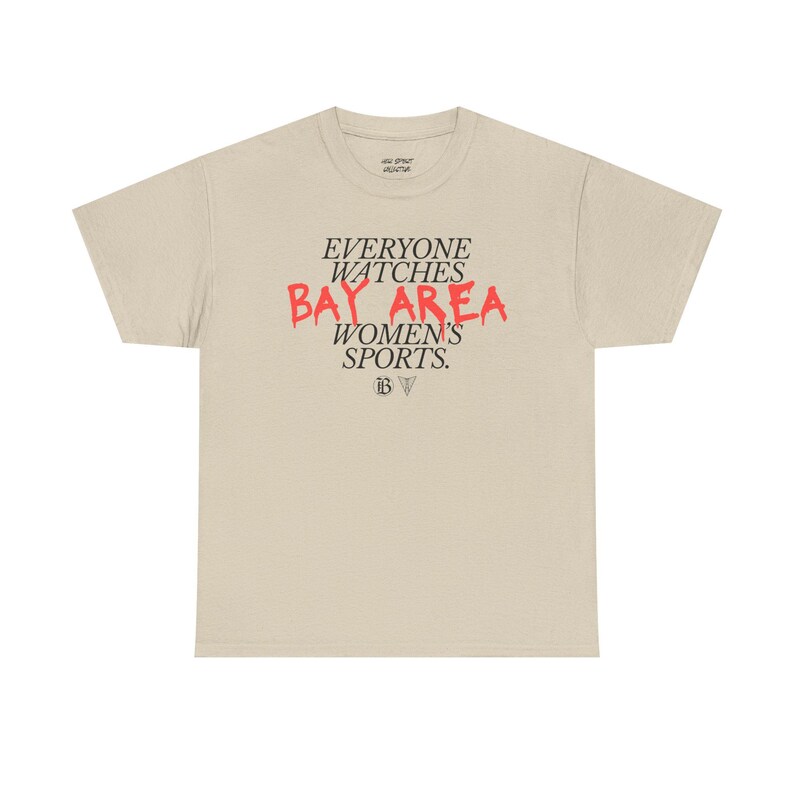Maglietta unisex Bay FC e Golden State Valkyries (Papavero) - Tutti guardano gli sport femminili della Bay Area immagine 6