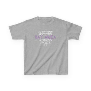 Youth | Everyone Watches Bay Area Women's Sports | Bay FC and Golden State Valkyries Tee (Poppy) image 5