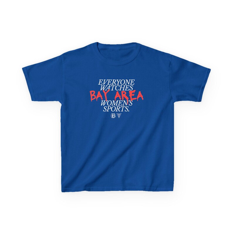Youth | Everyone Watches Bay Area Women's Sports | Bay FC and Golden State Valkyries Tee (Poppy) zdjęcie 7