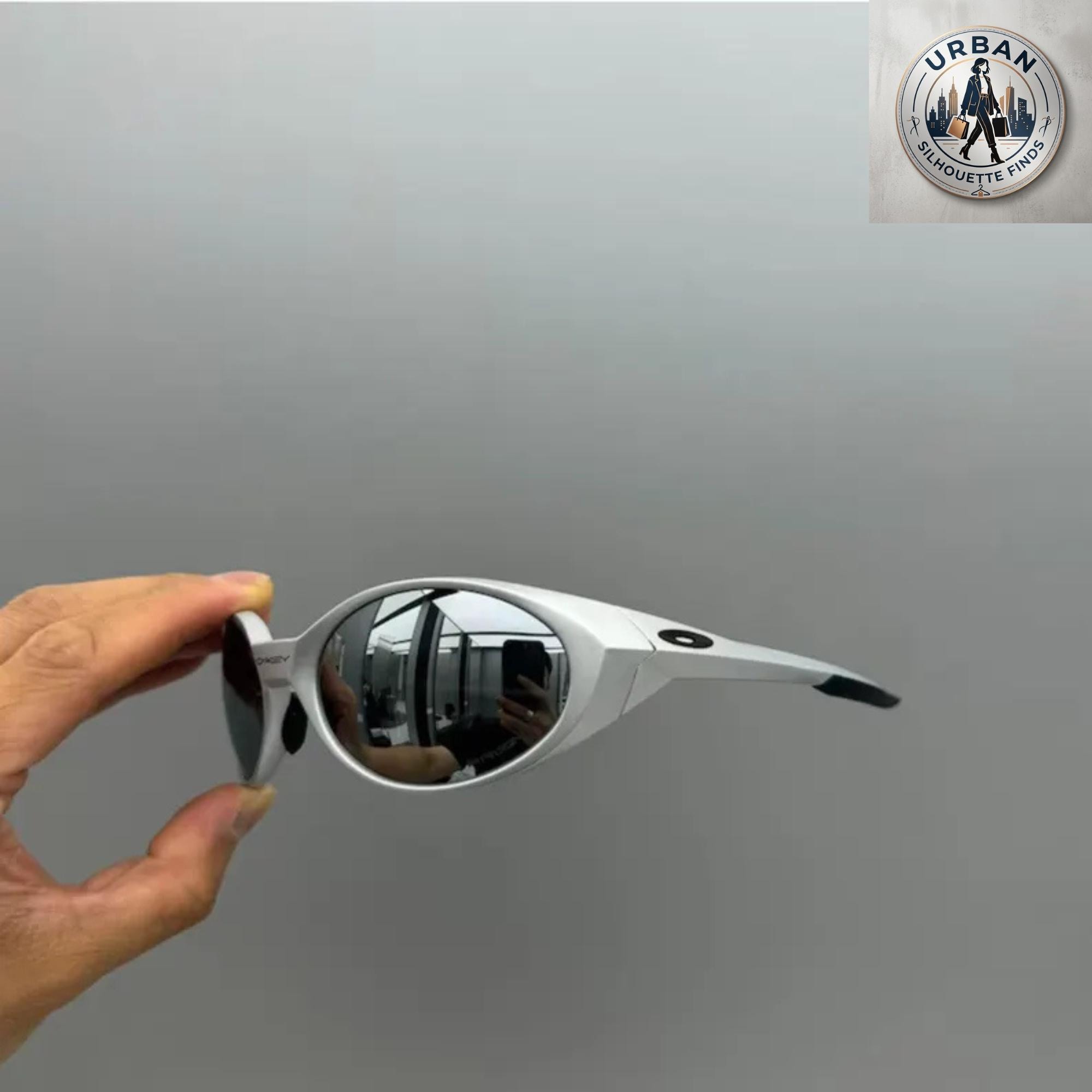 Buy Retro Oakley Eye Jacket Redux Sunglasses – Silver Lenses Y2K