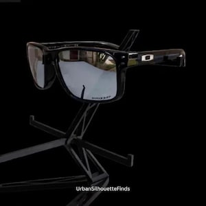 Oakley Holbrook Polarized Sunglasses – Polished Black Frame, Chrome Iridium Lenses, UV Protection