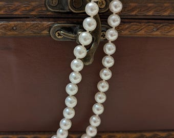 Naszyjnik z pereł szklanych w stylu vintage, długi sznur, warstwowy, klasyczny, elegancki, biżuteria na prezent ślubny