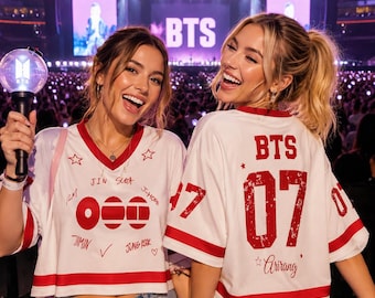 Kpop BTS Basketball Jersey, Name Nummer BTS 2026 World Tour Merch Crop, Bangtan Comeback Exclusive Fan Merch Sport Top Inspiriert von Arirang